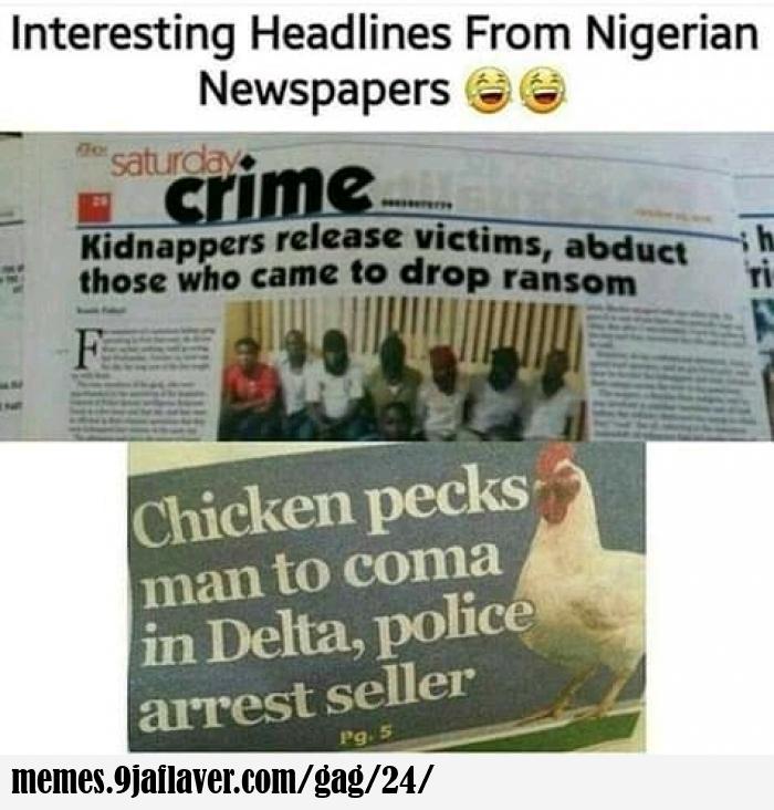 Funny Nigerian News Headline... Lolz