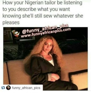 This Is Nigerian Tailor For You... Lolz
