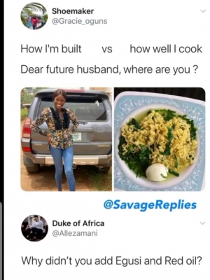 Wife material... Lolz