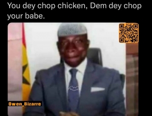 Dey chop chicken...