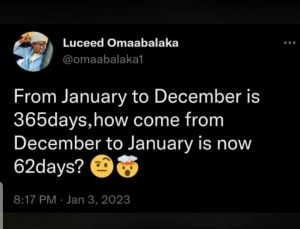 January too long...