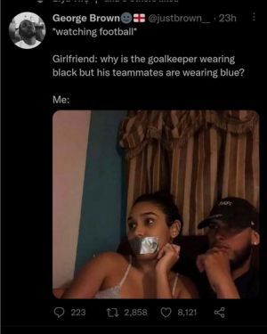 Don't interrupt football moments with your man... Lolz